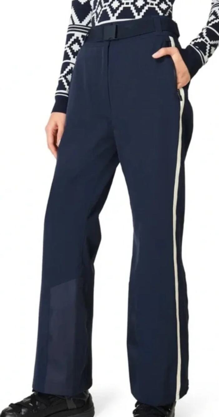 Sweaty Betty Alpine Ski Snow Pants Windproof Fleece Lining Navy Blue Size Medium